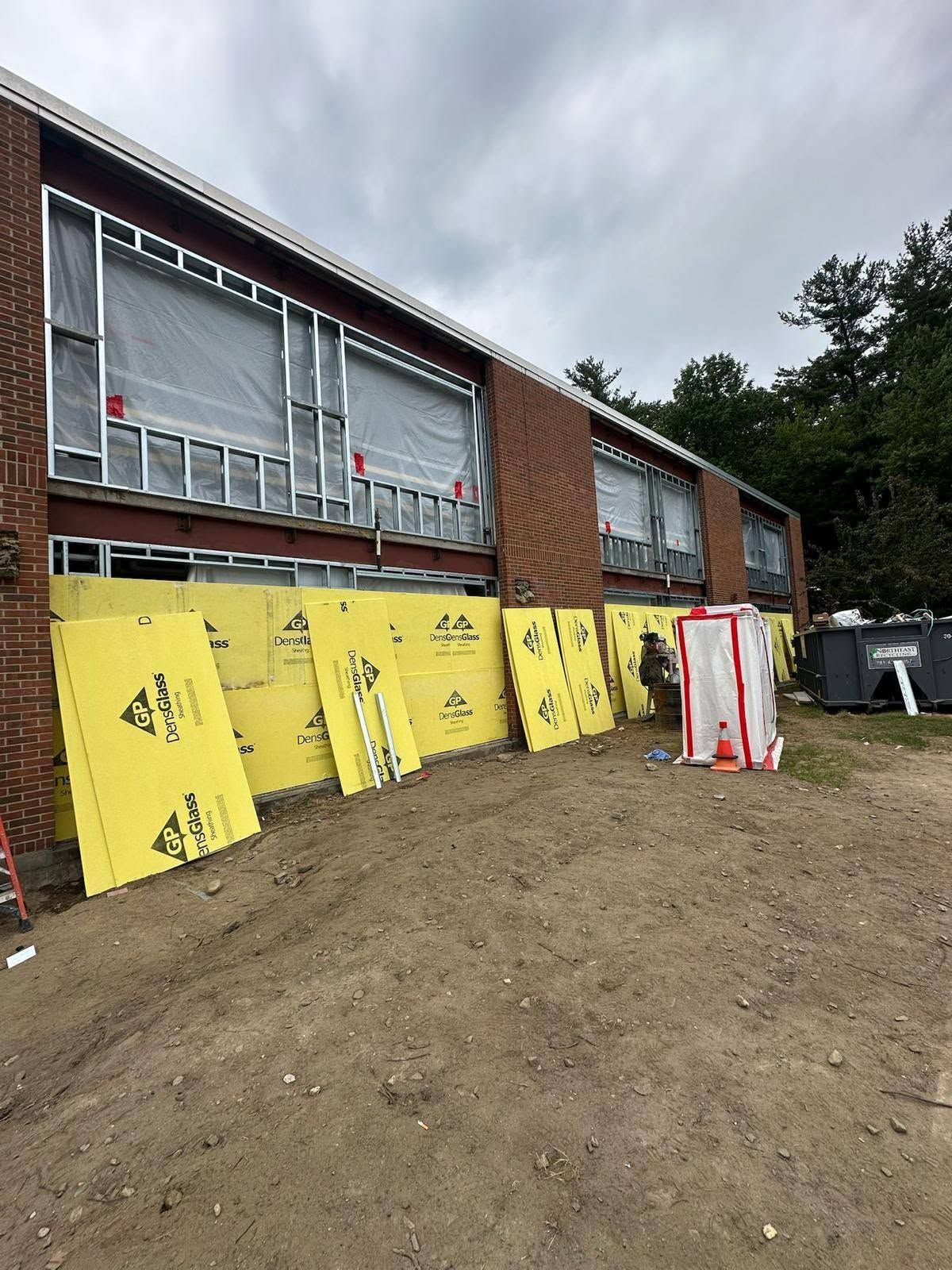 Metal framing and DensGlass work at the Nashua school — photo 6